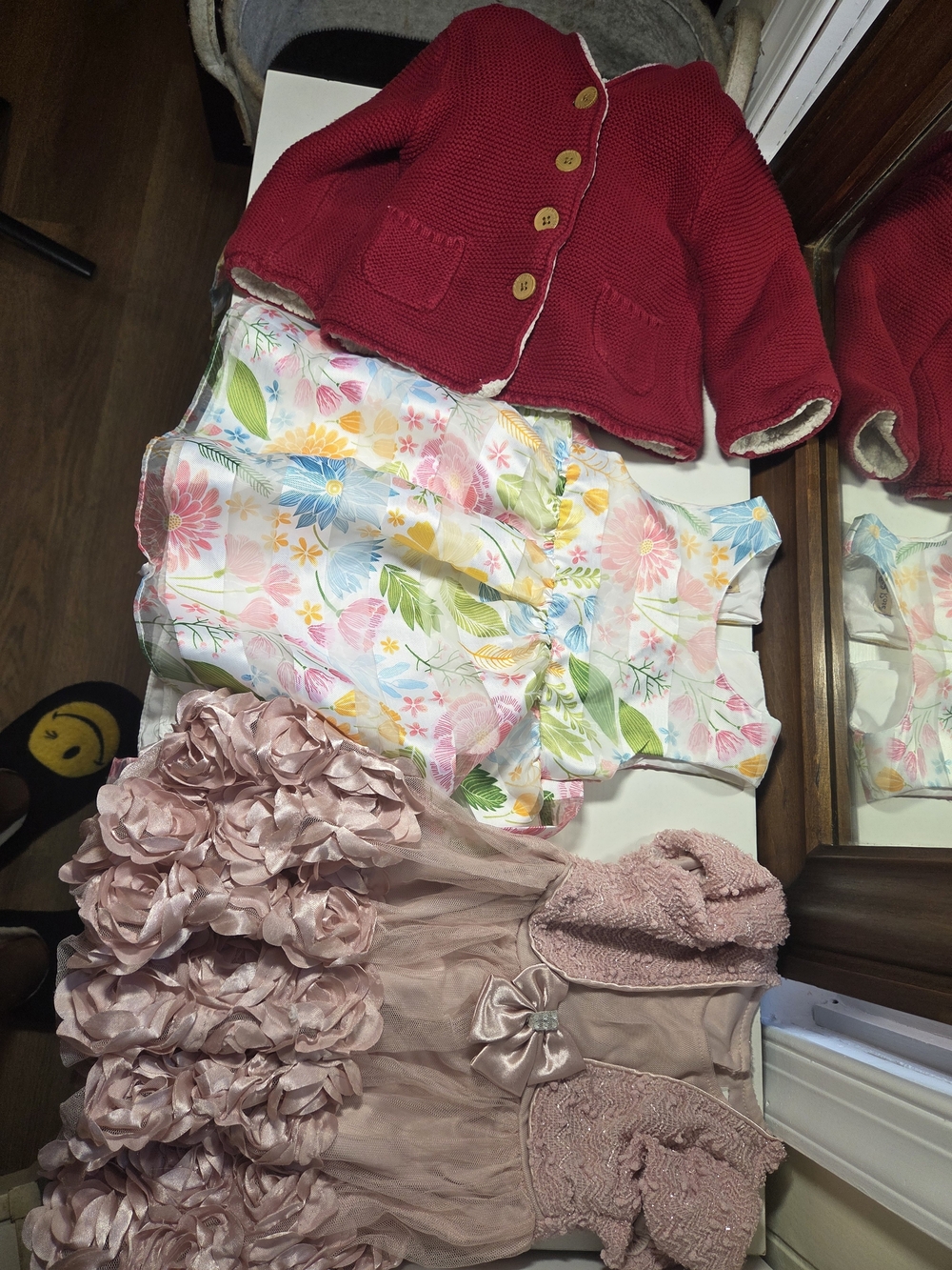 Baby Girl 9M Dress & Cardigan Lot Mixed Brands